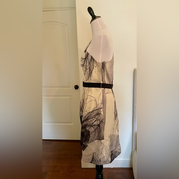 BNWT Lela Rose Silk Asymmetrical One Shoulder Cocktail Dress Size 14 - Picture 3 of 15